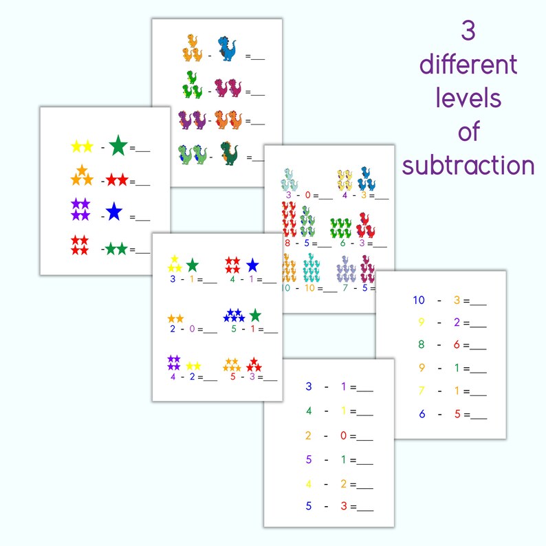 Dinosaur Math Pack, Preschool Math Pack, Math Printables, Preschool ...