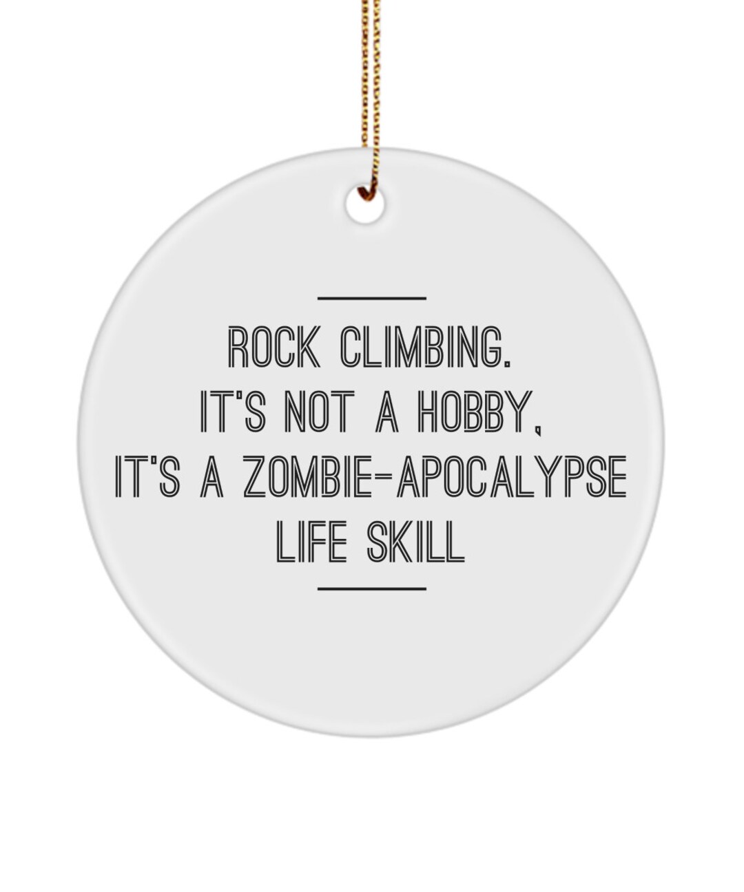 Rock Climbing Ornament, Climber Christmas Ornament, Outdoorsy Gifts for
