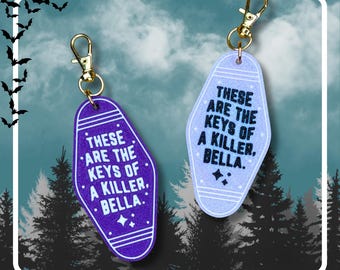 Twilight Bella Schlüssel eines Mörders | Gasthaus Schlüsselanhänger | Taschenanhänger | Lustiges Geschenk