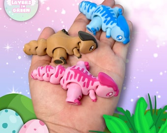 3D Printed Articulated Parasaur Dino Fidget Toy | Flexi | Cute Gift for Kids