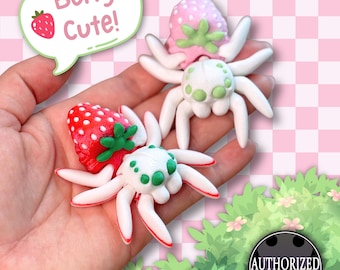 Große 3D gedruckte Erdbeerspinne | Gelenk-Fidget-Spielzeug | Süß & Gruselig!