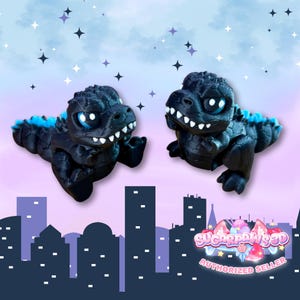3D Printed Articulated Kaiju Godzilla Fidget Toy | Flexi | Cute Gift for Kids