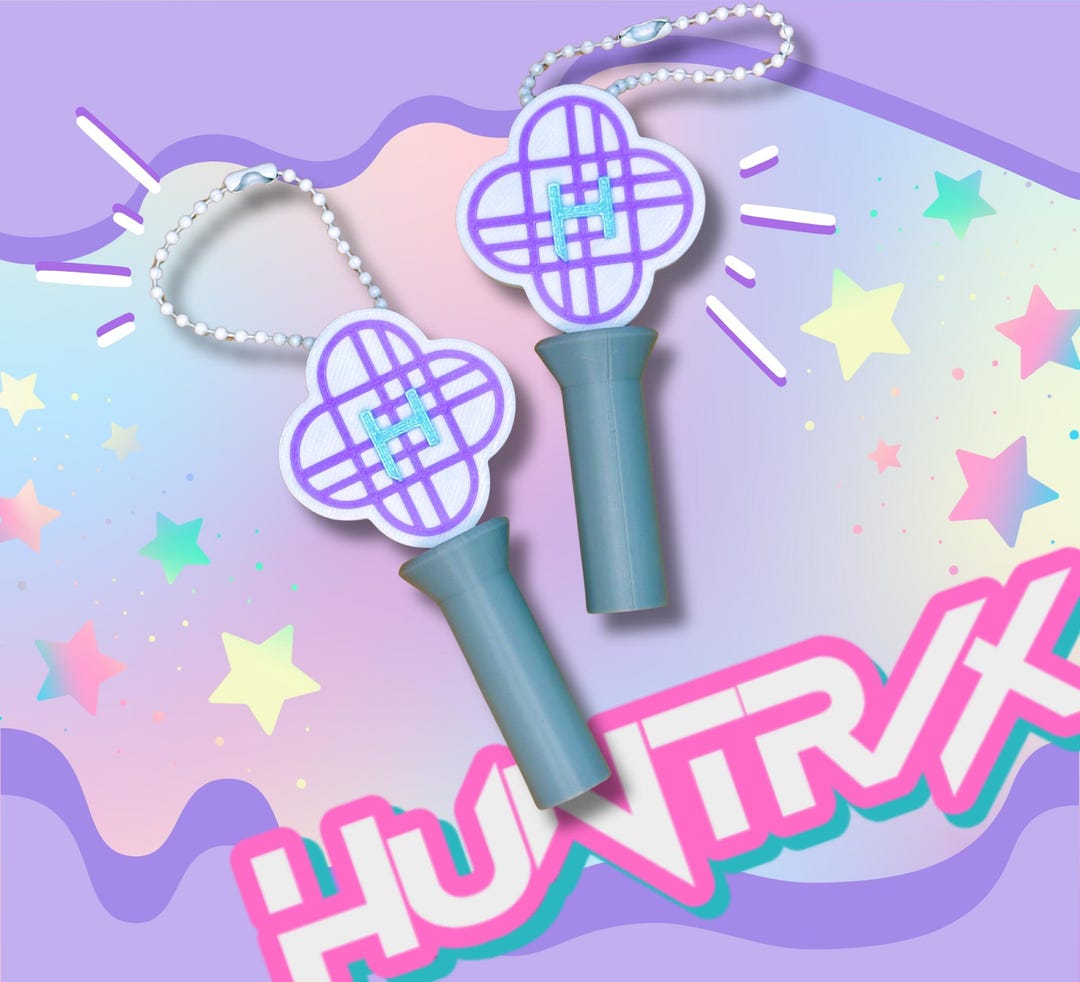 K-pop Inspired | Demon Hunter | Huntrix Charm | Light Stick Keychain ...