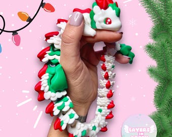 3D Gedruckt Cute Christmas Kaida Dragon Flexi Gelenk Fidget Spielzeug