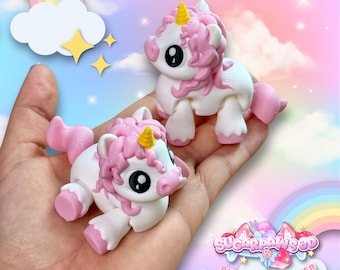 3D Printed Articulated Unicorn Fidget Toy | Flexi | Cute Gift for Kids