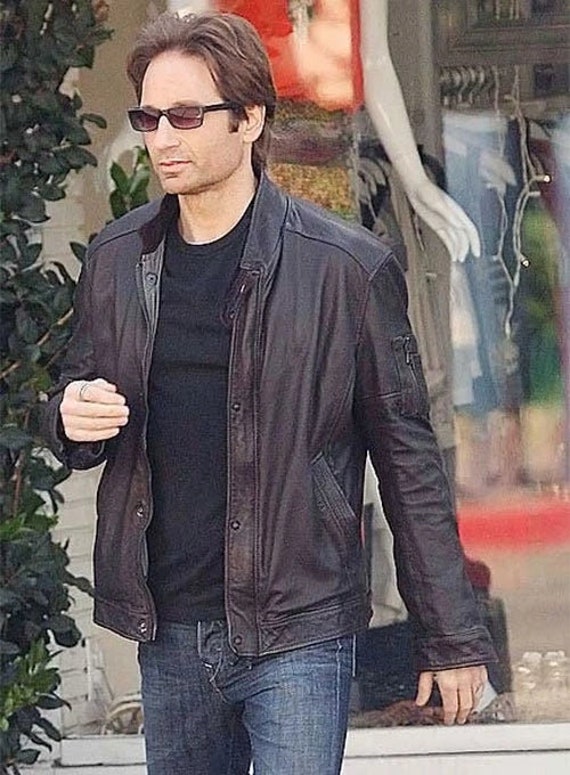 Californication Season 3 Hank Moody Leather Jacket Etsy Singapore