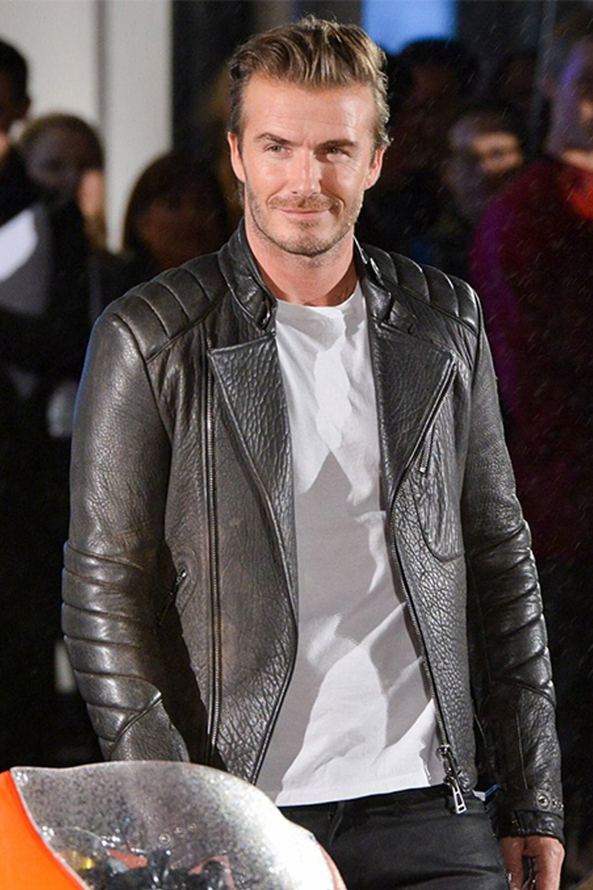 David Beckham Leather Jacket With Paddings Style Special - Etsy