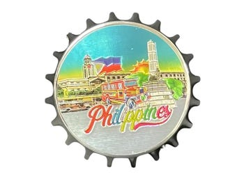 Philippine Metallic Fiber Glass Refrigerator Magnet and Can Opener, Souvenir, Gifts and Collectibles Item