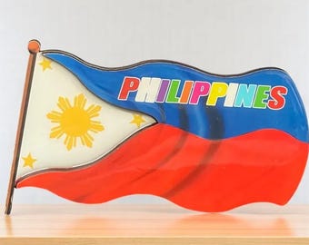 Philippine Wooden and Acrylic Refrigerator Magnet Sculpture Souvenir, Gifts and Collectibles