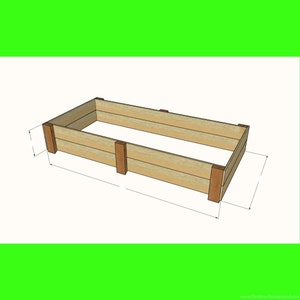 Planter Box Plans, Raised Garden Bed Plans, Woodworking Plans, DIY Garden Bed, PDF Download
