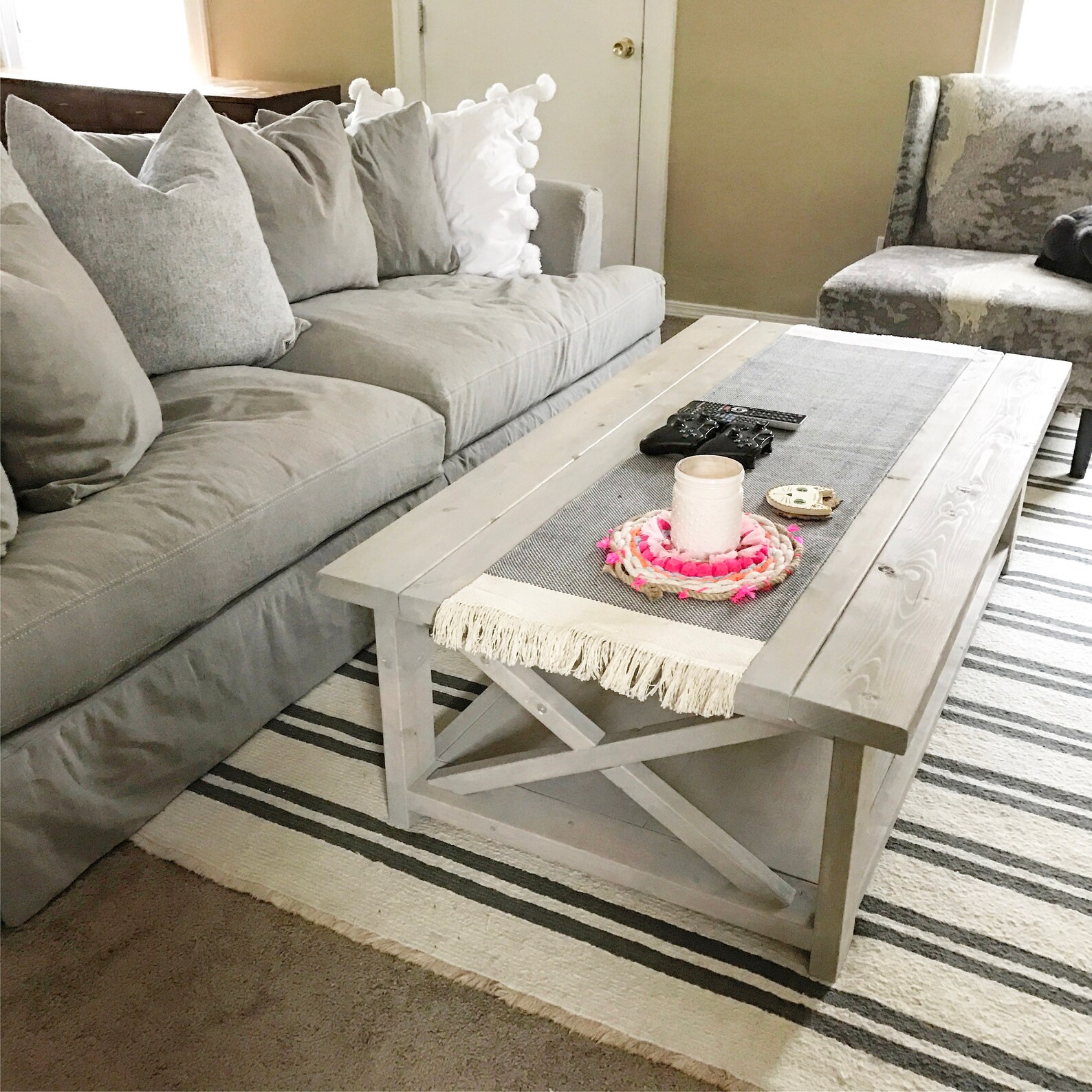 Rustic Farmhouse Coffee Table Plans PDF Download - Etsy