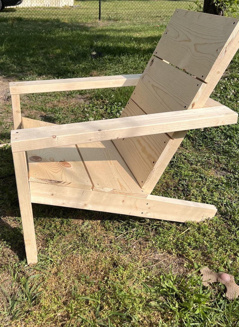 Easy Adirondack Chair Plans PDF Etsy