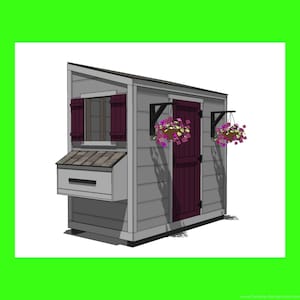 Chicken Coop Plans PDF Download, DIY Chicken Coop, Chicken Run Plans, Chicken Coop, Modern Chicken Coop