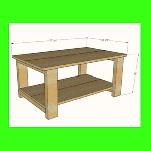 DIY Coffee Table, Coffee Table Plans, DIY Table Plan, Woodworking Plans,