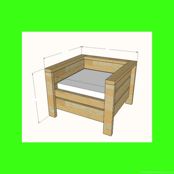 Wooden Patio Chair Plans PDF Download