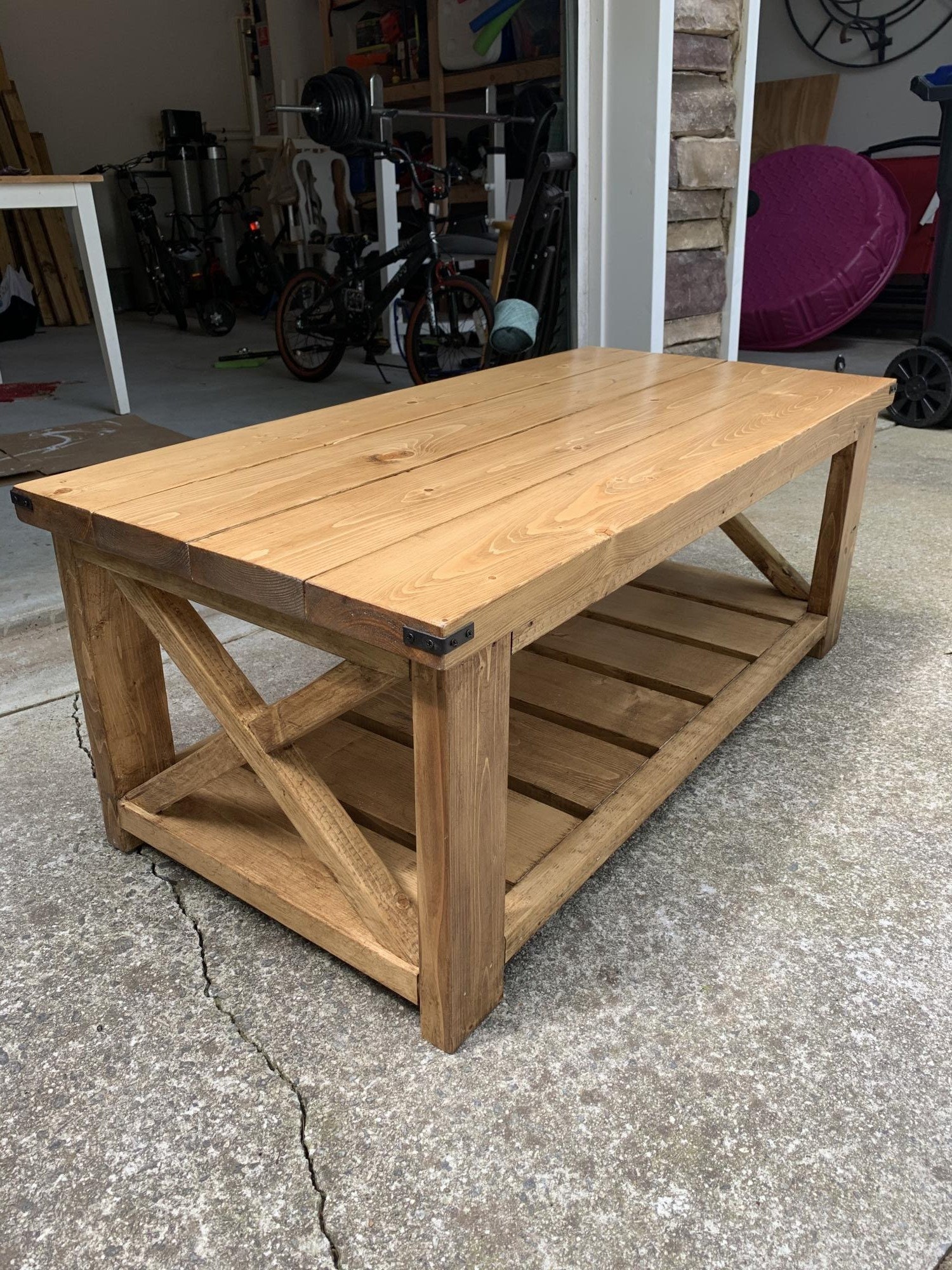 Rustic Coffee Table DIY Plans: Farmhouse Style (PDF Download) - Etsy