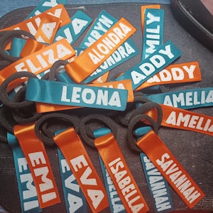 Personalized Pom Pom Tags | Custom Cheer Pom Tags | SET OF 2 TAGS | Cheerleader & Team Gift | Dance Team Gift | Cheer Camp | Pom Name Tags