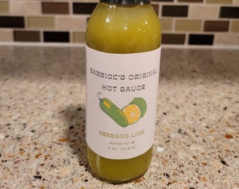 Artisanal Serrano Lime Hot Sauce by Barrick