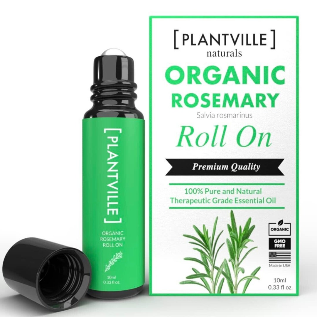 Plantville Organinc Rosemary Topical Oil Rollerball Rollon Etsy