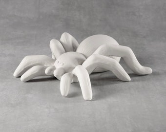 Tarantula unpainted ceramic bisque gift, paint it yourself, paint your own pottery