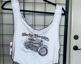 Harley Davidson omarbetad korsetttopp