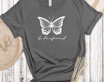 Ser transformado. Camisa de Jesús Romanos 12: 2 Camiseta religiosa