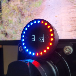 Sim Racing Gauge for SimHub (Tachometer / RPM, Gear, Dashboard, etc). Display any SimHub data!