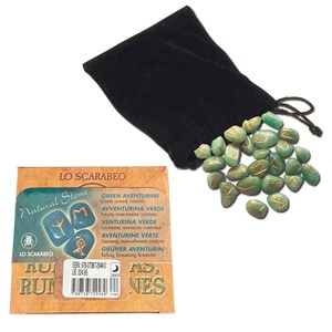Green Aventurine Runes by Lo Scarabeo - NEW