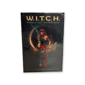 W.I.T.C.H. Oracle Deck by Angi Sullins & Silas Toball – Woman in Total Control – 44 Gilt Cards - NEW