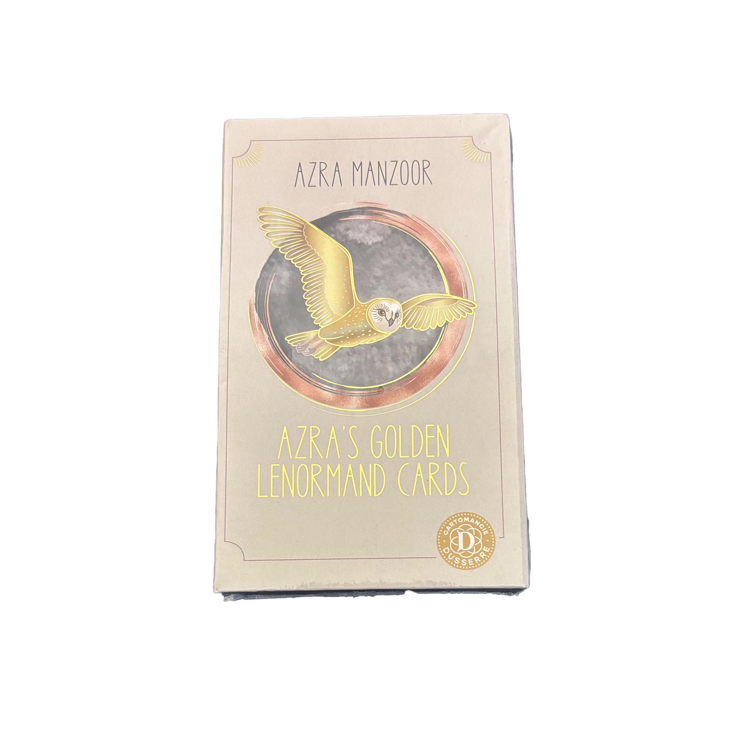 Azra's Golden Lenormand Cards by Azra Manzoor – Gilded 36-card