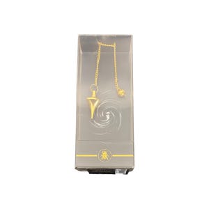 Deluxe Gold Cone Pendulum by Lo Scarabeo - Divination Tool for Dowsing, Energy Work & Spiritual Guidance - NEW