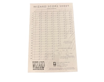 Wizard® Oversized Scorepads – 80 Sheets for All Versions of Wizard Card Game - NEW