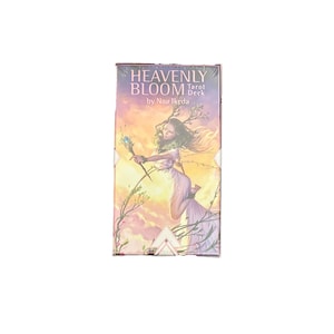 Heavenly Bloom Tarot Deck by Noa Ikeda – Fantasy Inspired Rose Gold Gilded Cards - NEW