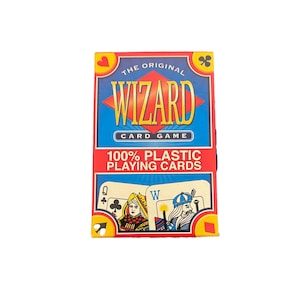 Wizard® Card Game – 100% Plastic Playing Cards | Ultimate Strategy & Trick-Taking Game - NEW
