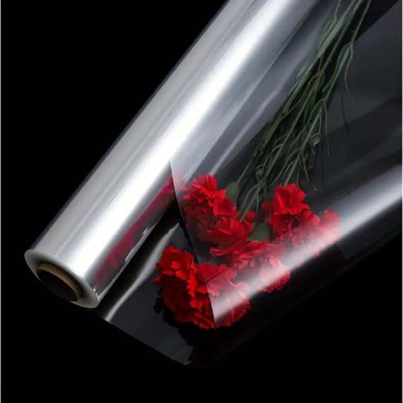 10pcs Waterproof Transparent Flower Wrapping Paper Plastic 