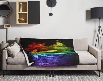 Regenbogen Topf Blatt Decke