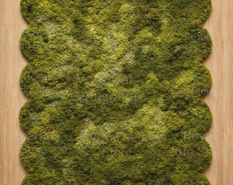 Jakobsmuschel Moosgrün Handgetufteter Teppich Organischer texturierter moderner Akzent Teppich Natur Wolle Bereich Teppich für Wohnzimmer Trendy 2026 Home Decor