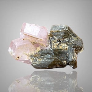 Small Apatite Crystal on Mica | Unique Mineral Specimen for Display or Collection