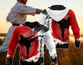 Karate hoodie hooded clothing unisex hoodie hooded 2023