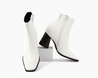 Stivali sostenibili - bianco opaco