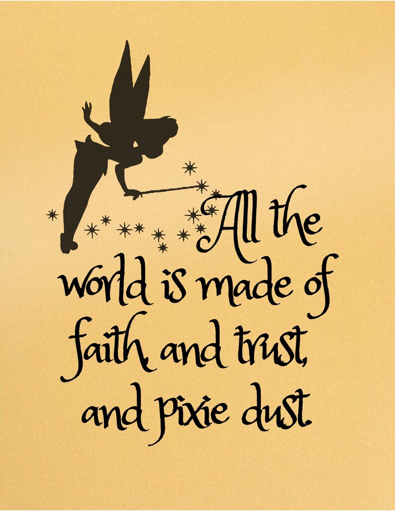 Peter Pan Art Print Peter Pan Peter Pan Quote Peter Pan Etsy