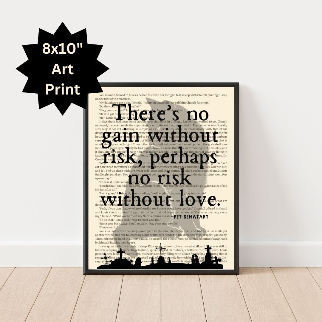 Pet Sematary Quote, Stephen King Quotes, Stephen King Prints, Book