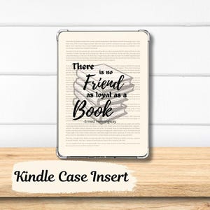 Bookish Quote Kindle Insert, Bookish Kindle Insert, Book Lover Gifts, Kindle Accessories, Kindle Inserts, Kindle Decor, Bookish Gifts