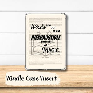 Bookish Quote Kindle Insert, Bookish Kindle Insert, Book Lover Gifts, Kindle Accessories, Kindle Inserts, Kindle Decor, Bookish Gifts