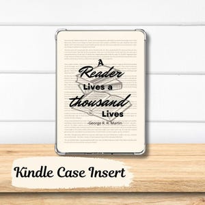 Bookish Quote Kindle Insert, Bookish Kindle Insert, Book Lover Gifts, Kindle Accessories, Kindle Inserts, Kindle Decor, Bookish Gifts