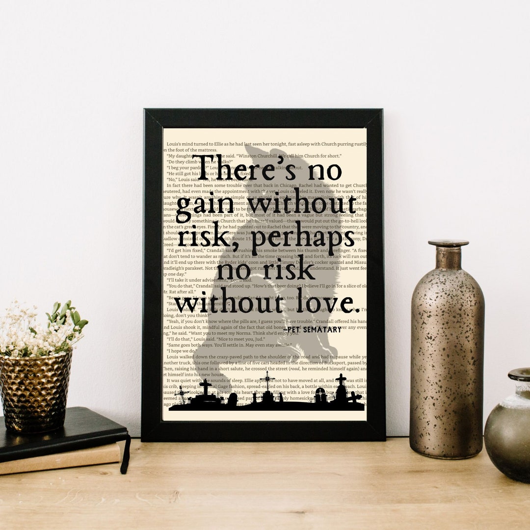Pet Sematary Quote Stephen King Quotes Stephen King Prints Etsy