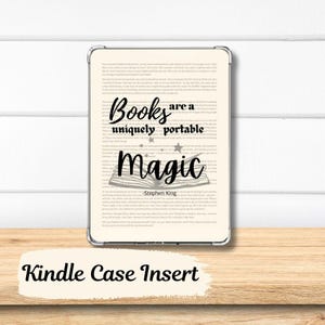 Bookish Quote Kindle Insert, Bookish Kindle Insert, Book Lover Gifts, Kindle Accessories, Kindle Inserts, Kindle Decor, Bookish Gifts