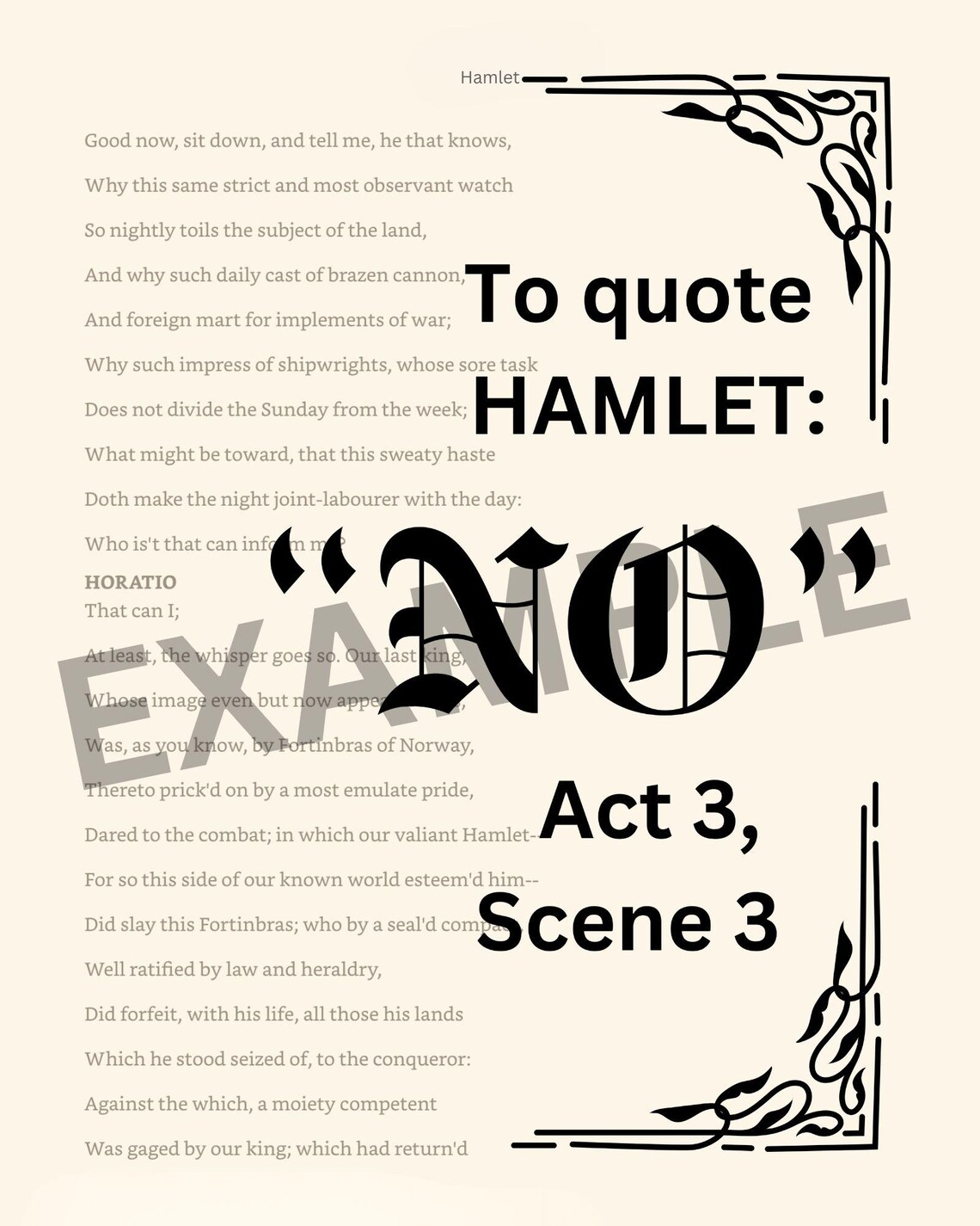 Shakespeare Book Page Printable Art Print, Bookish Decor, Book Wall Art ...