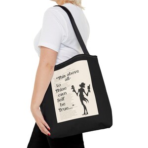 Shakespeare Book Page Tote Bag, Bookish Tote Bag, Book Quote Tote Bag, Book Lover Tote Bag, Literary Tote Bag, Reader Tote Bag, Hamlet