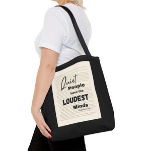 Stephen King Quote Book Page Tote Bag, Bookish Tote Bag, Book Lover Tote Bag, Literary Tote Bag, Reader Tote Bag, Stephen King Quote